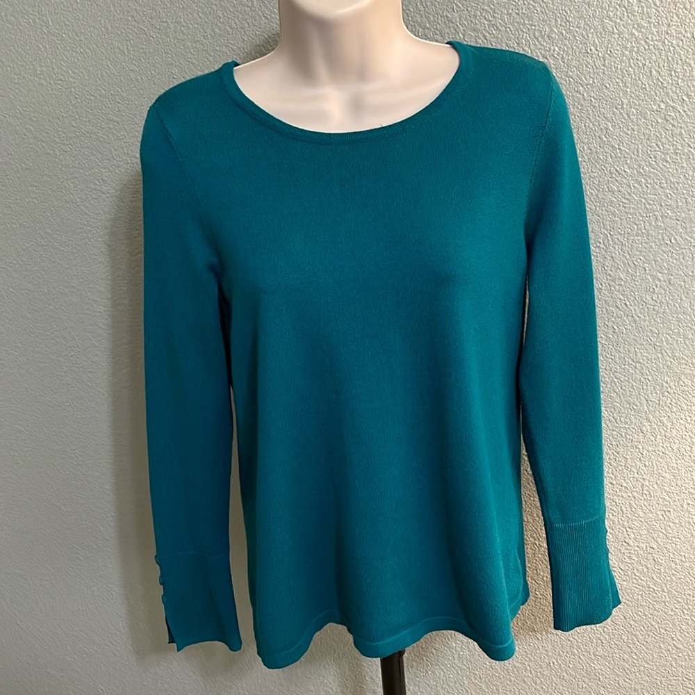 Chico’s teal sweater